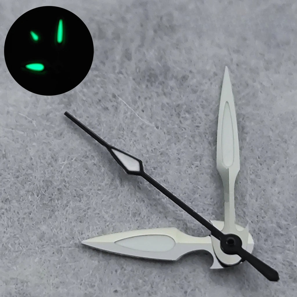 NH35 Watch Hands Green Luminous Watch Pointers For NH35 NH36 4R 7S Movement