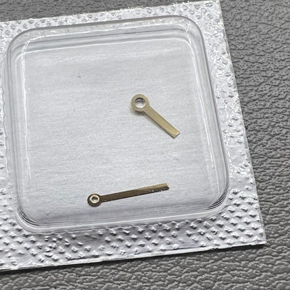 Golden 4.4x6.5mm 2 hands for ETA 976.001 quartz watch movement, precise replacement accessory.