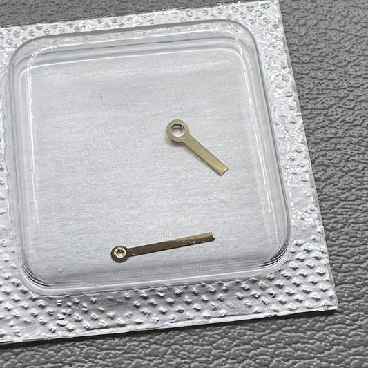 Goldene Uhrzeiger 4.4x6.5mm 2 Zeiger für ETA 976.001 Quarzwerk