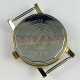 37mm TAIHANG Manual Mechanical Watch Round Golden Case Yellow Dial Golden Nail