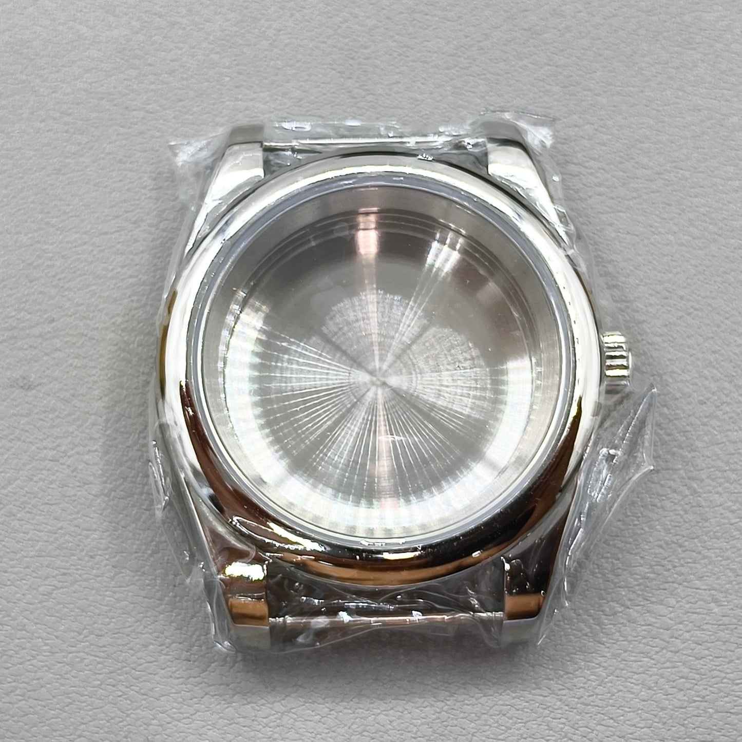 39MM Watch Case Sapphire Glass Oyster Solid Back for Miyota 8215 8205 Movement