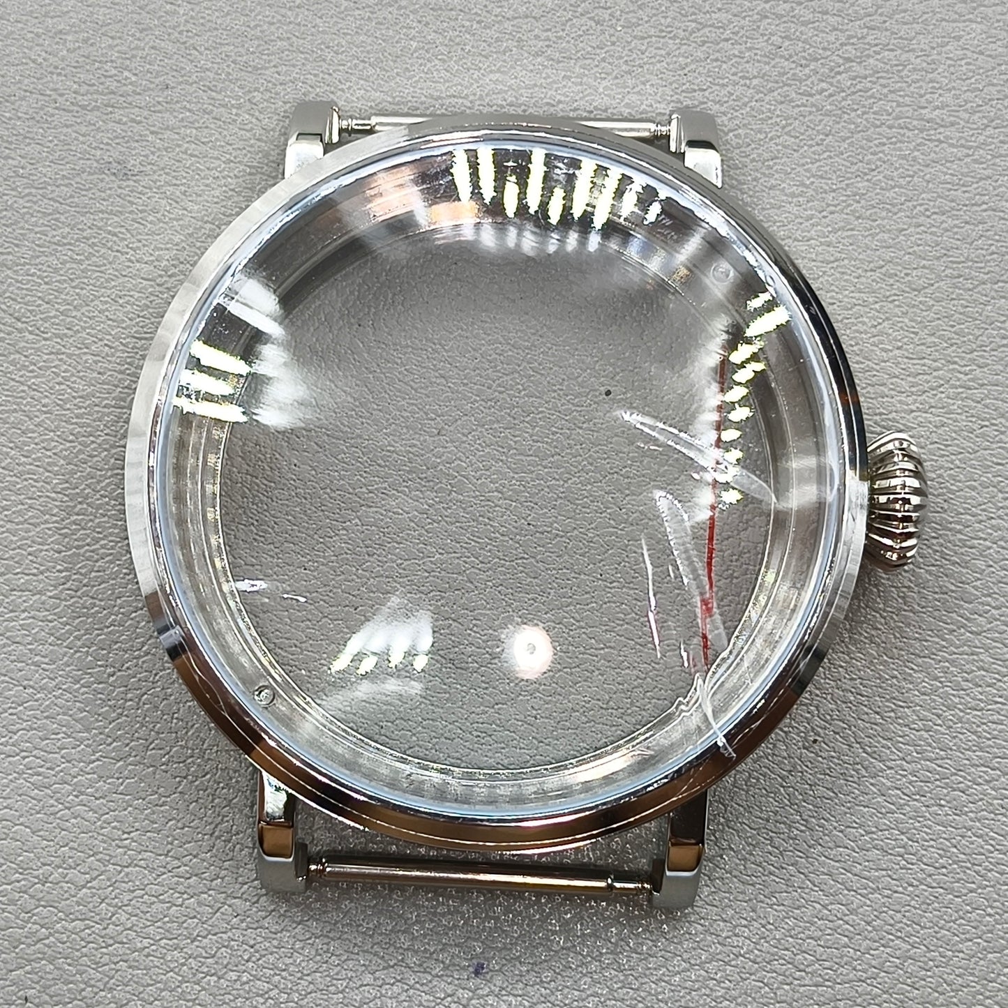 3 ATM 46mm 316L Stainless Steel Watch Case Fit ETA6497 6498 ST3600 3621