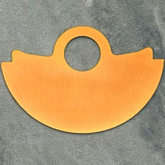 Massive orangefarbene Rotor-Schwinggewichtsauflage aus Metall, passend für NH35 NH36-Uhrwerk
