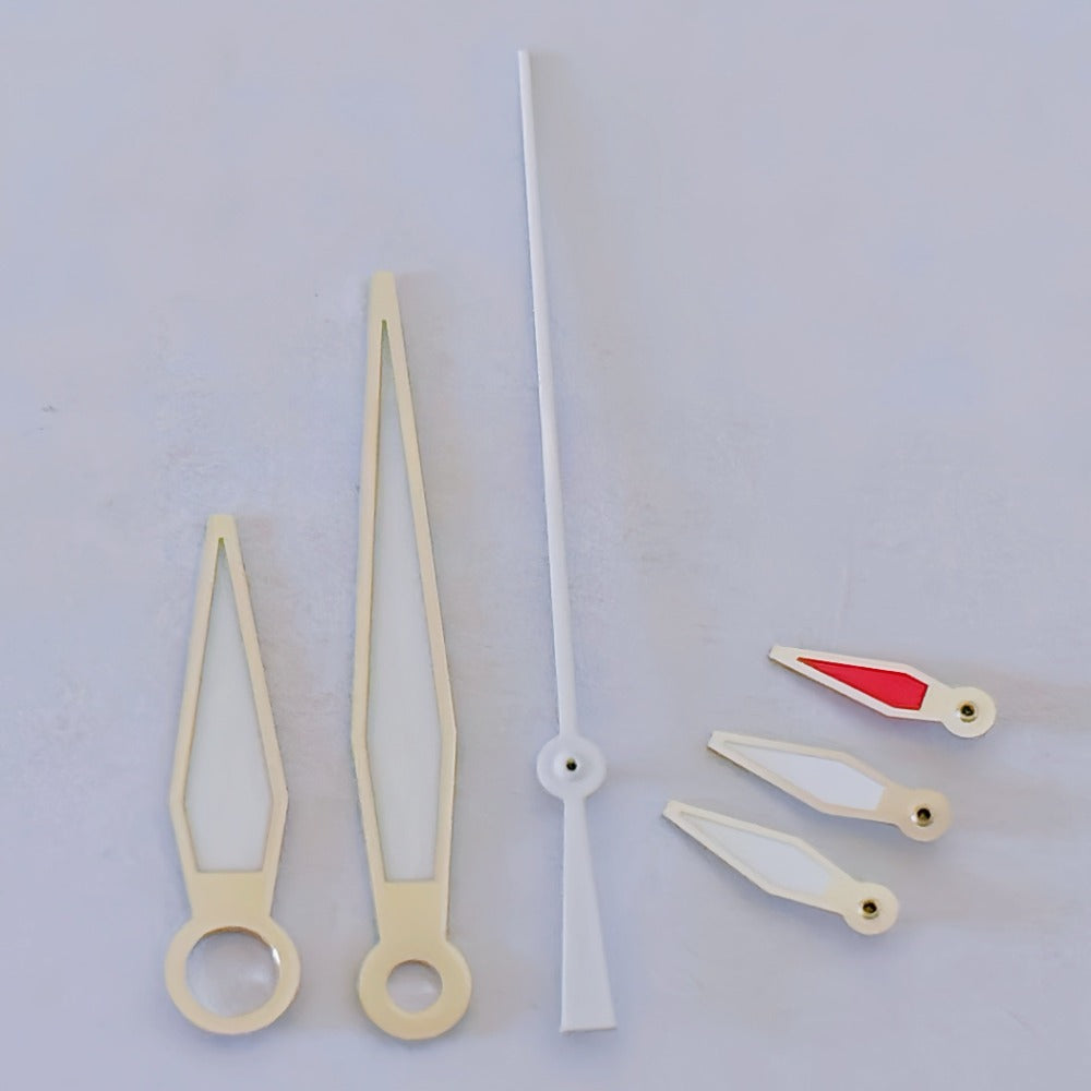 Silver-trimmed white second hand for ETA/Dandong 7750 watch movement, precision watch accessory