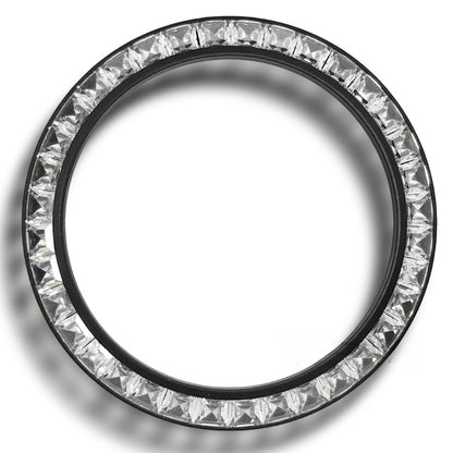 Inclined Black Watch Bezel Daytona T-Shaped Square Moissanite