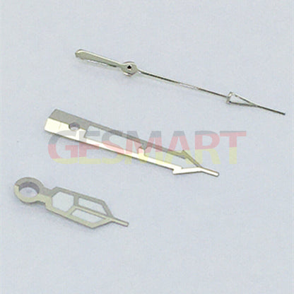 SILVER Trim Classic Green Lume Watch Hands for ETA2836/2824/2834/2846 Movement