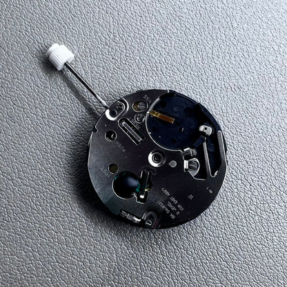 Swiss ISA 9231 Quartz watch movement with star moon phase display at 6 o'clock, precision craftsmanship.