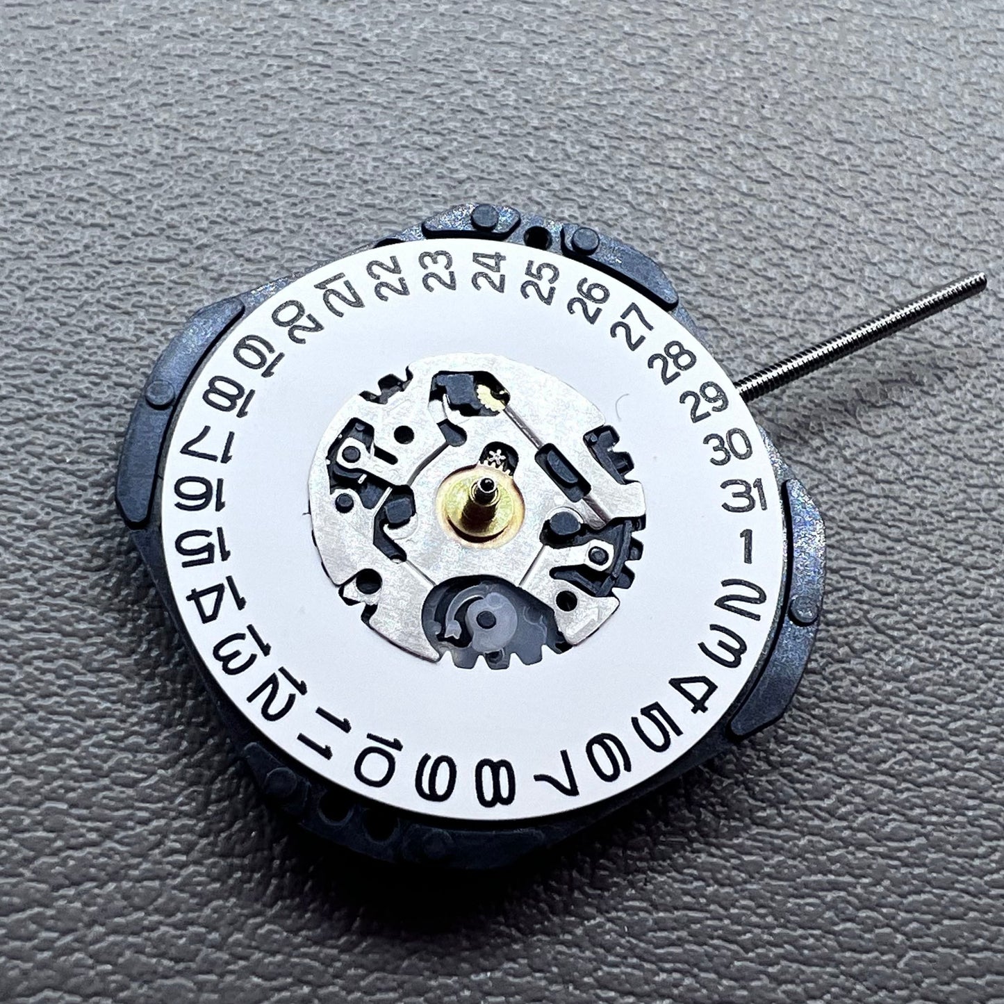 Japan Seiko 7N32C Watch Quartz Movement White Disk Date@3
