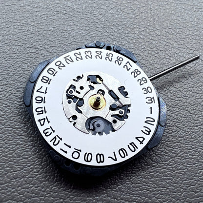 Japan Seiko 7N32C Watch Quartz Movement White Disk Date@3