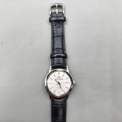 36mm Black Strap Beijing Double Rhomb Manual Mechanical Watch