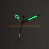 Green Luminous Black Golden Trim Watch Hands for NH35/NH36/4R/7S Movement