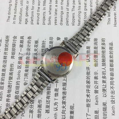 SHANGHAI DIAMOND 21mm lady watch with golden dial, 17 jewels mechanical movement, elegant craftsmanship