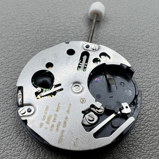 Swiss ISA 2320 watch accessory with white dial, quartz movement, date display at 3 o'clock by Swiss brand.