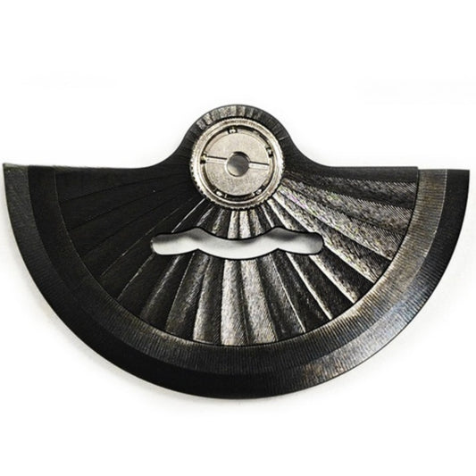 Black Radioactive Stripe watch accessory featuring a middle hollow rotor oscillating weight for NH35 NH36 movements.