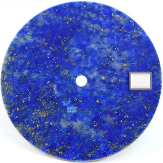 Lapis Lazuli watch dial 28.5mm for NH35 movement with natural stone texture