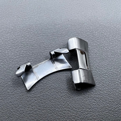 4 PIECES Silver S/S Curved End Links Spring Bars Bracelet Watch Band Strap