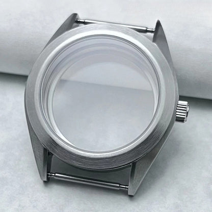 38mm Brushed Watch Case S Crown Suitable Fit NH35 NH36 Modified