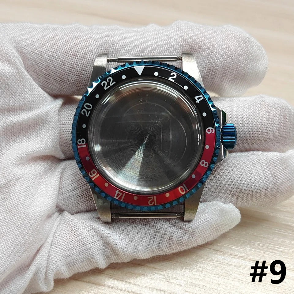39.5mm Stainless Steel Watches Case with Bezel & Acrylic Glass for NH35 NH36
