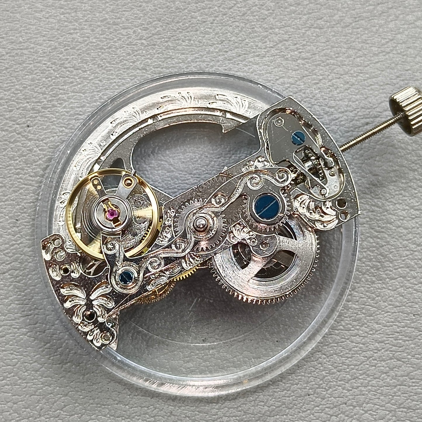 Bar Shape Bare Balance Wheel Automatic Mechanical Movement