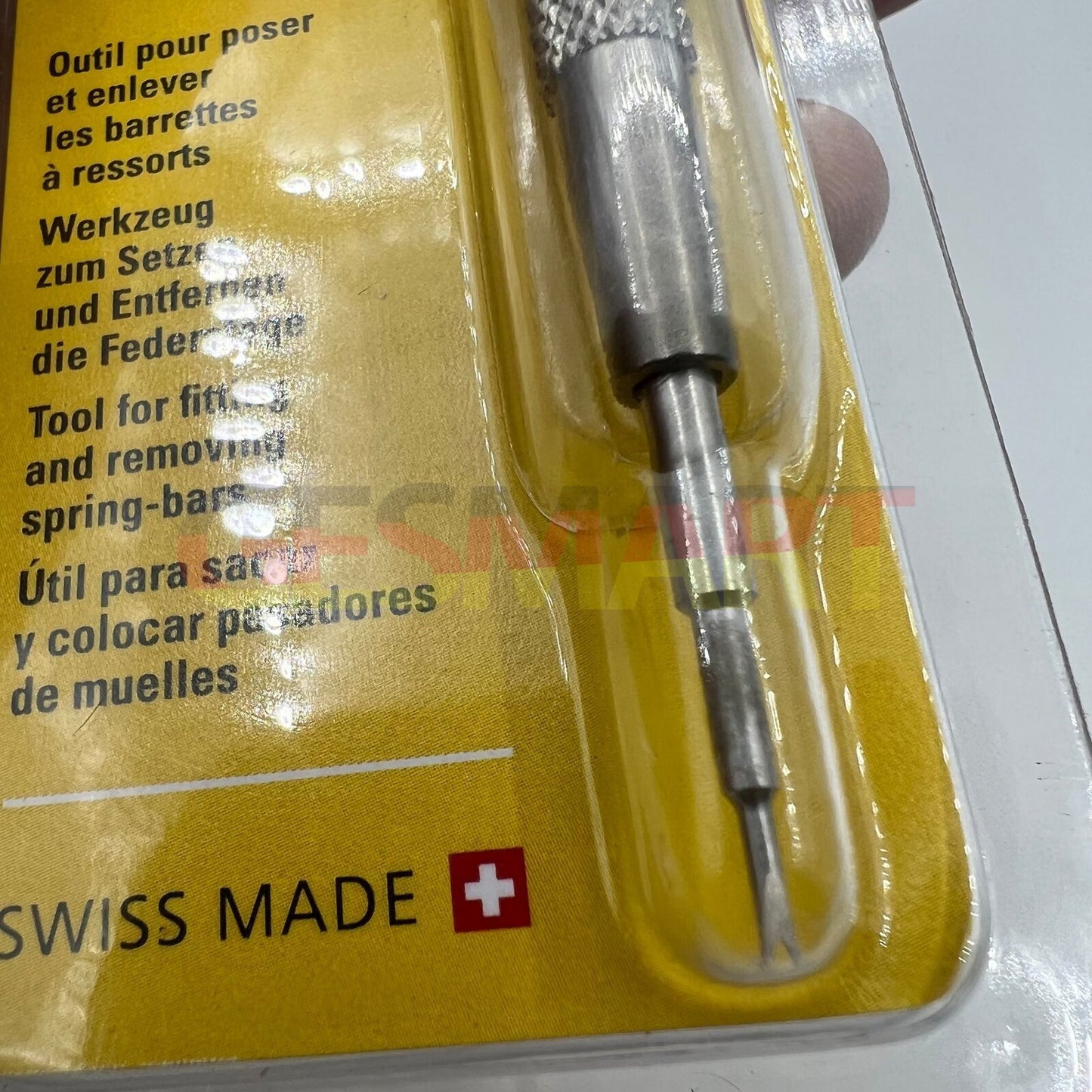 Bergeon 6767-F fine spring bar tool for precise watch bracelet adjustment and removal.