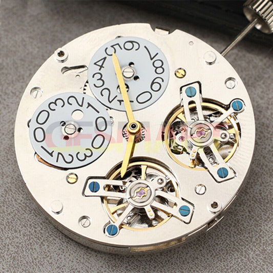 Asiatisches Doppel-Unruh-Rad, großes Datum, 12, automatisches mechanisches Uhrwerk TL3303