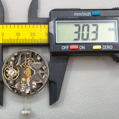 Hangzhou Black 1A05A Carved Hollow Automatic Mechanical Movement 3 Hands