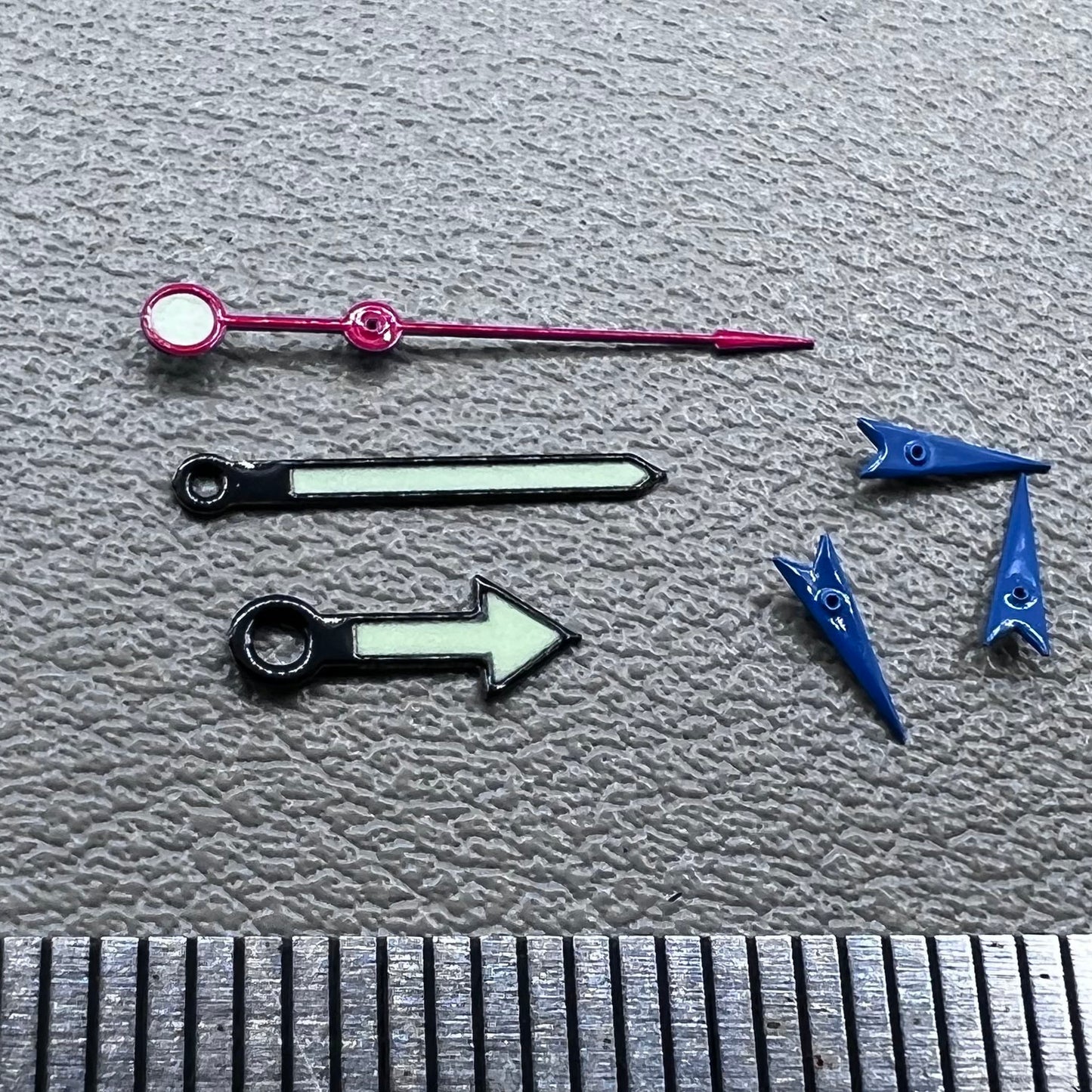 2 Sets Green Luminous Arrow Shape Watch Hands for Miyota OS10 OS20 OS60 OS80