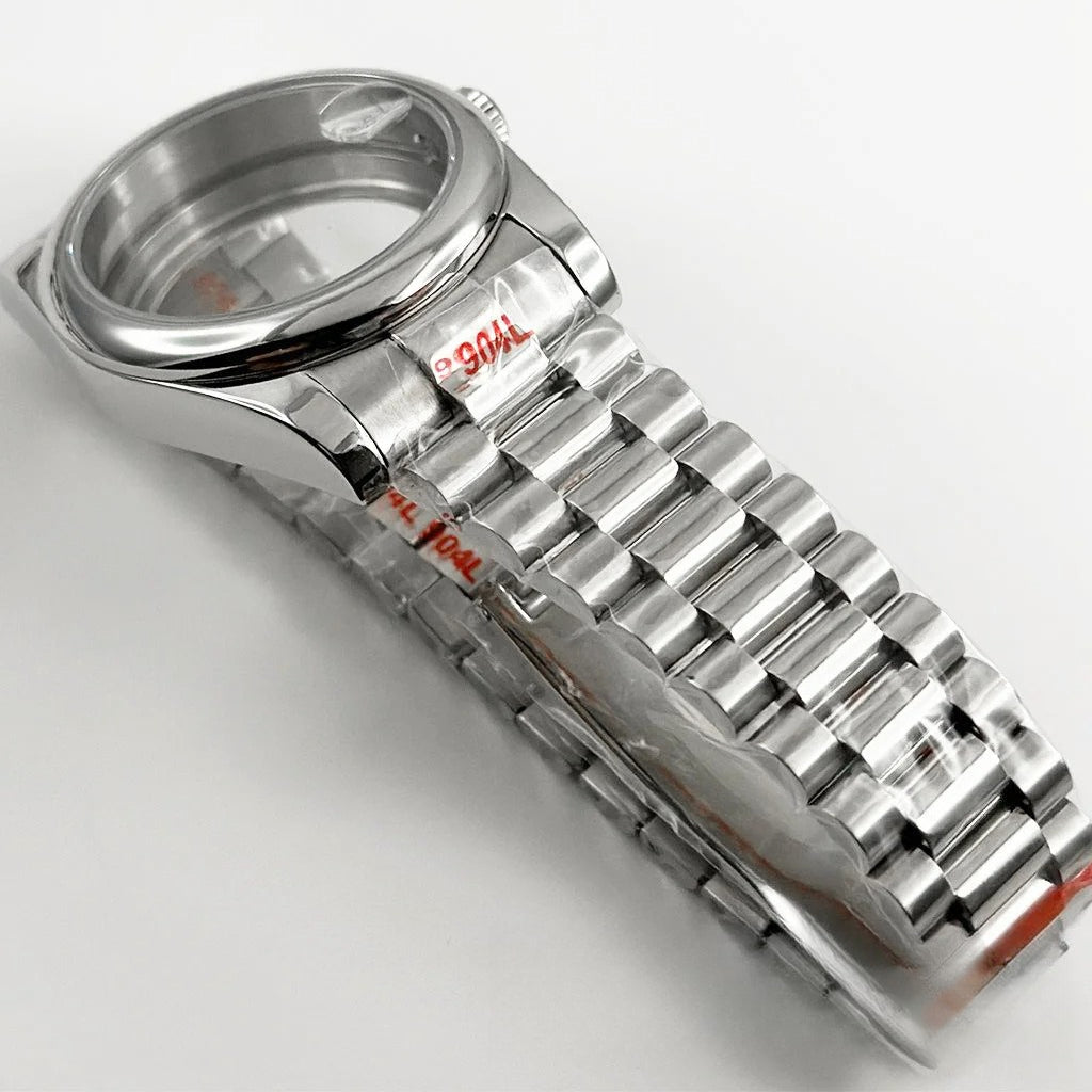 36MM/40MM Round Bezel Watch Case Sapphire Crystal for NH34 NH35 NH36 ETA2824