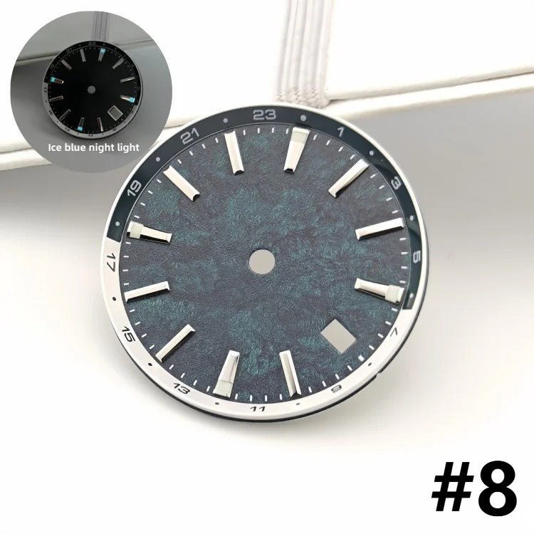 32mm BGW9 Ice Blue Luminous Watch Dial for NH34/NH35/NH36/4R35A/4R36A Movement