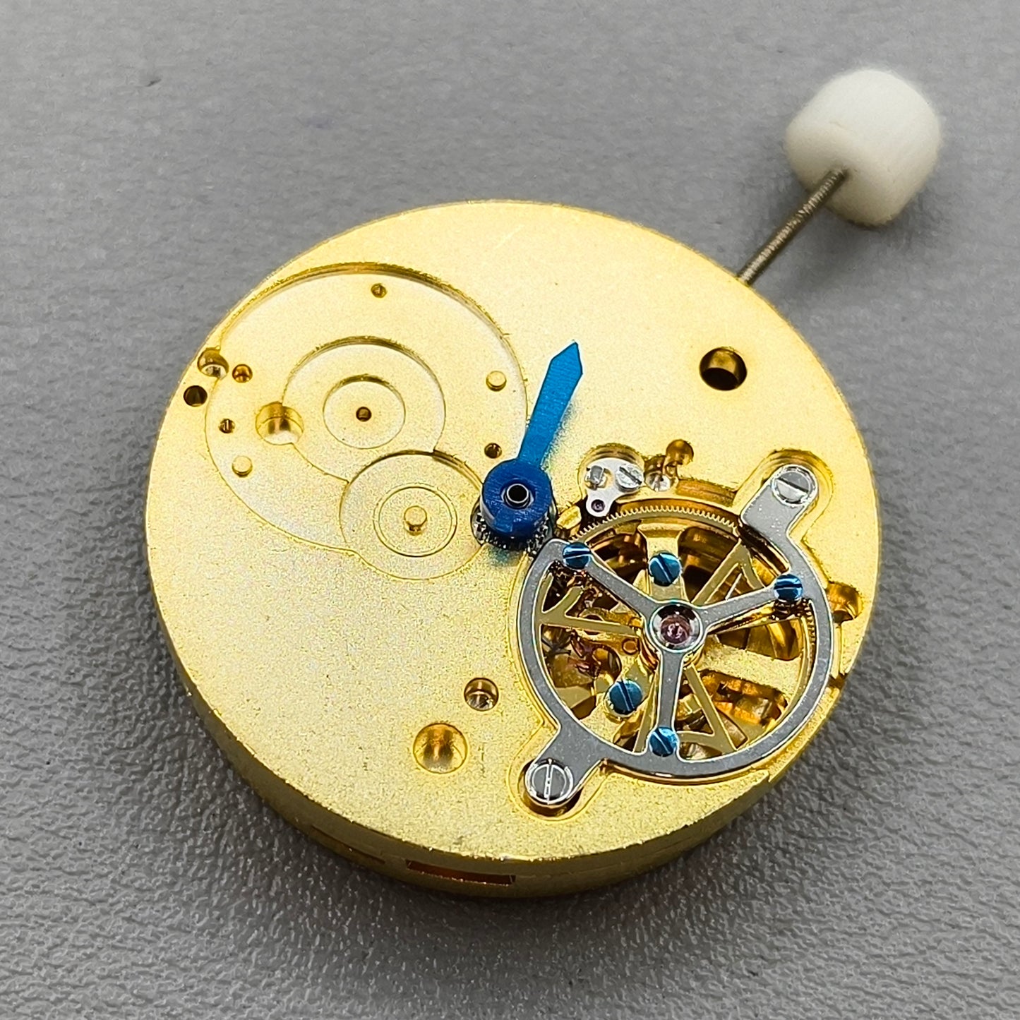 Men Golden Hollow Automatic Mechanical Movement Small Second@6 3 Hands