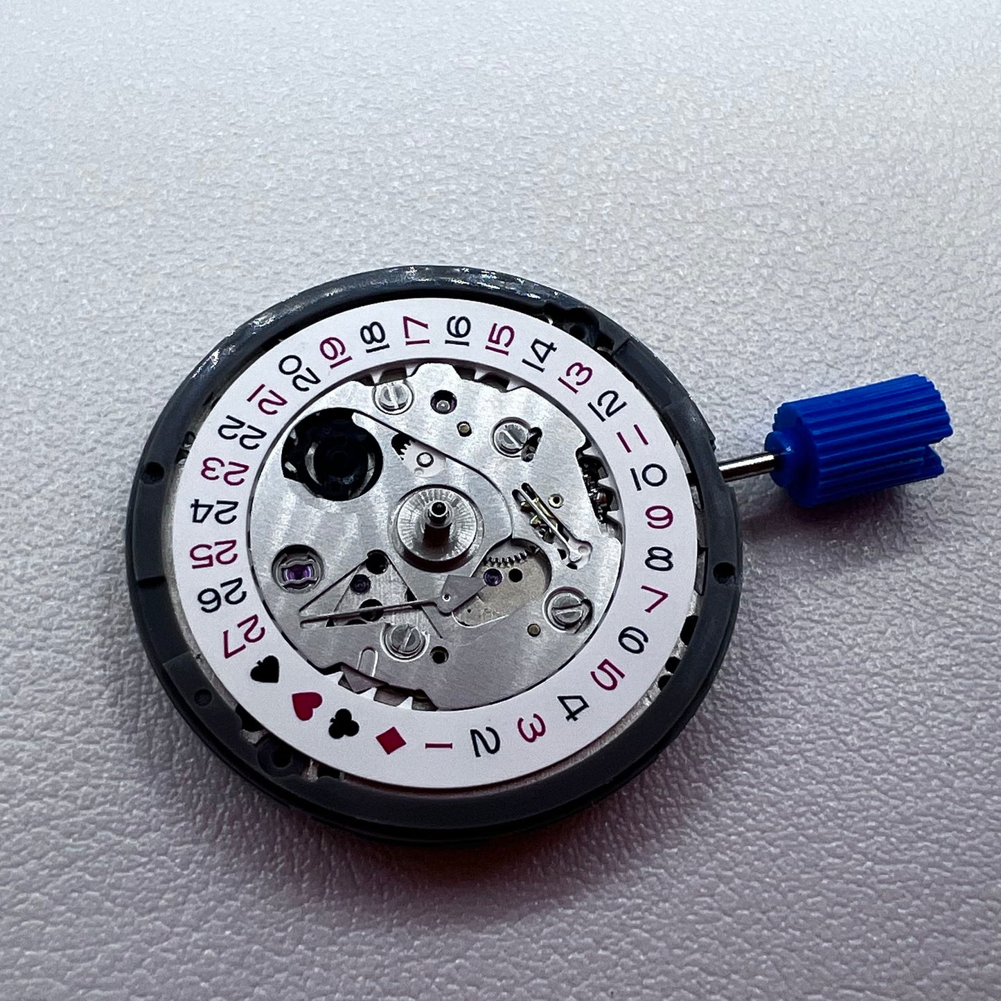 Japan NH35 NH35A Black Spade Automatic Mechanical Movement SKX007 Crown@3.0