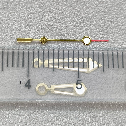 Modified GoldenTrim Watch Hands Green Luminous Fit Miyota 8205 8215 Movement