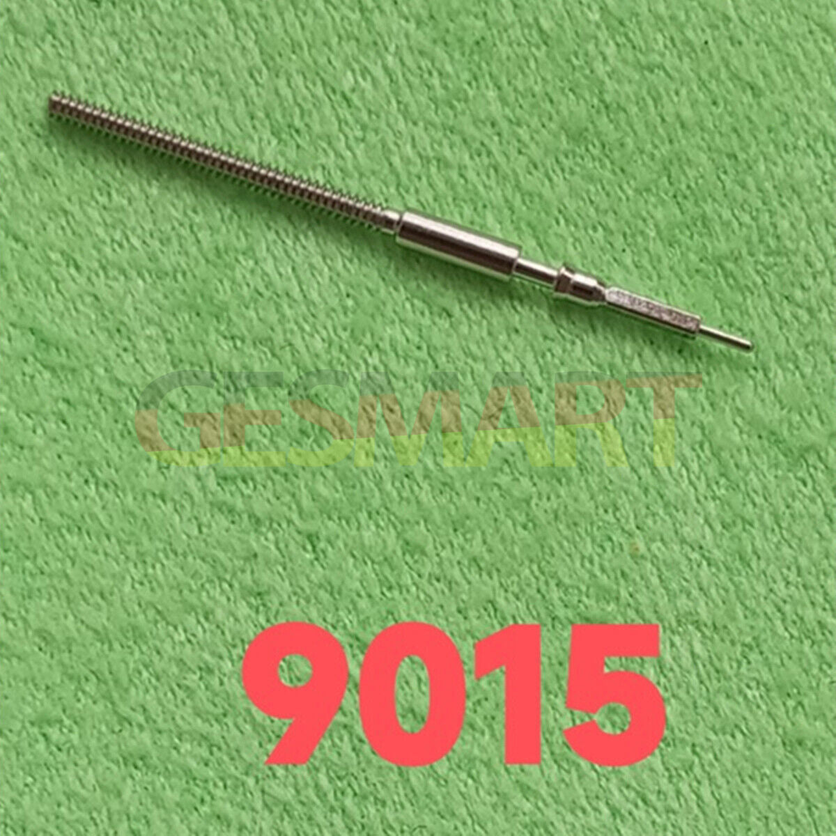 Movement watch winding stem for Miyota 9015, precise spare part for watch repairs.