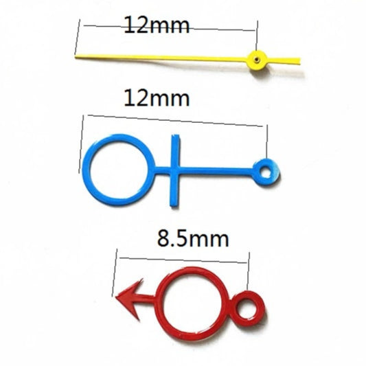 Aiguilles de montre tendance 12 x 12 x 8,5 mm pour mouvement à quartz Miyota 2035