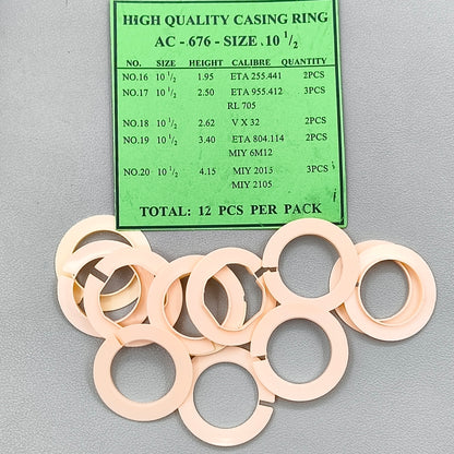 12 PIECES Movement Holder Spacer Casing Ring for ETA255.441/955.412/804.114