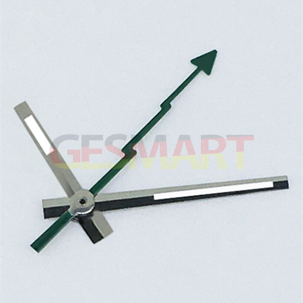 Lightning second hand with silver trim and green lume, compatible with ETA2834/2836/2824 for precise watch repair.