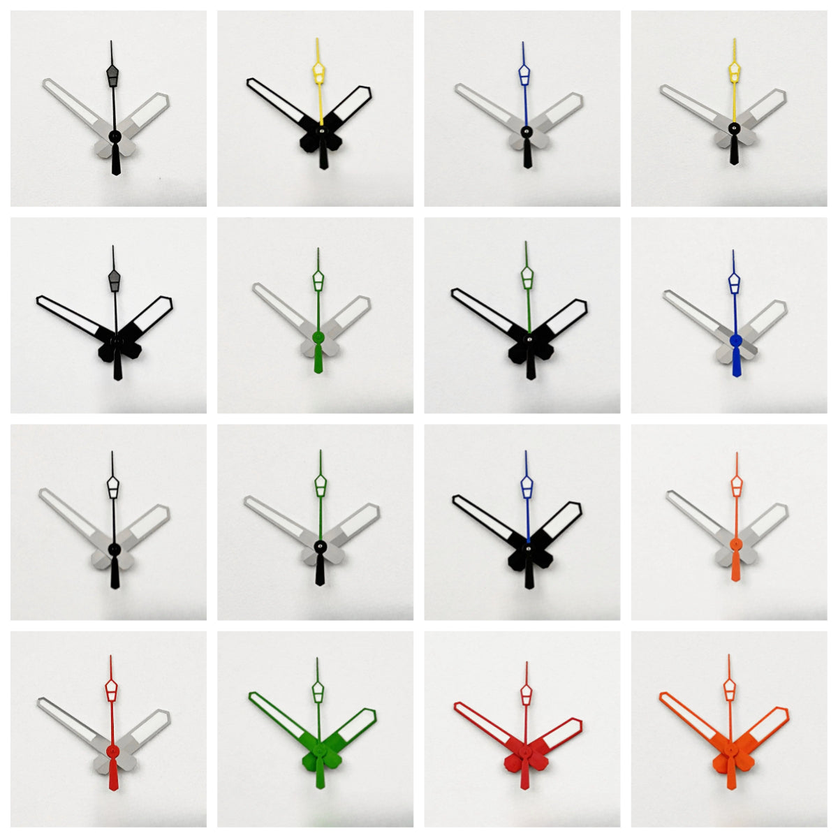 62MAS Multicolor Watch Hands for NH34 NH35 NH36 NH38 4R/7S C3 Strong Luminous