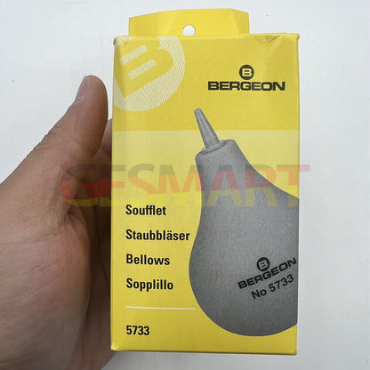 Bergeon 5733 rubber dust blower for precise watch cleaning, perfect for watchmaker tools and maintenance.