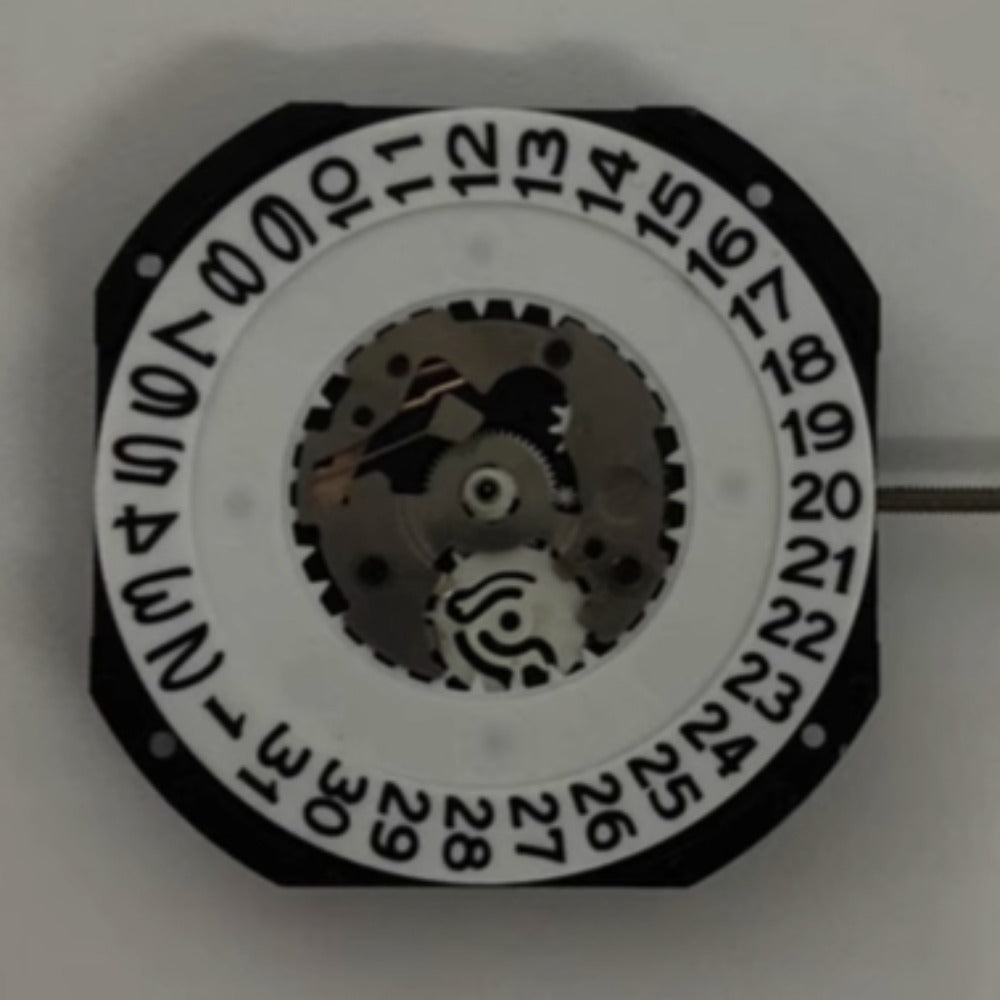 Set of 3 SL30 quartz movement watch repair parts with large date display at 3 o'clock.