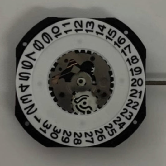 Set of 3 SL30 quartz movement watch repair parts with large date display at 3 o'clock.