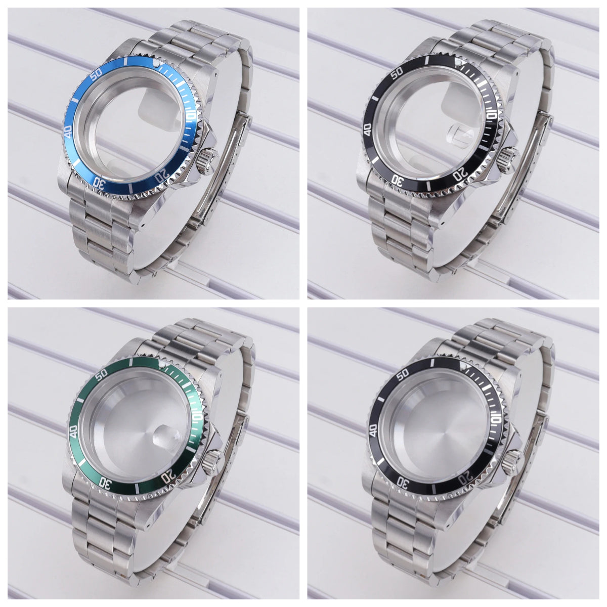 38mm Steel Watch Case With Bezel 120-clicks For Submariner NH35 NH36 NH70