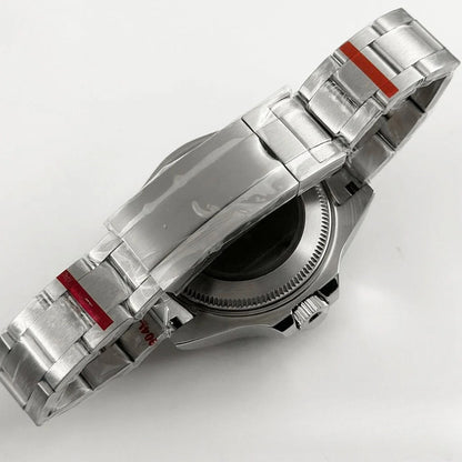 44mm Watch Case for Deep SEA Style for NH34 NH35 NH36 Rotating Bezel Solid Back