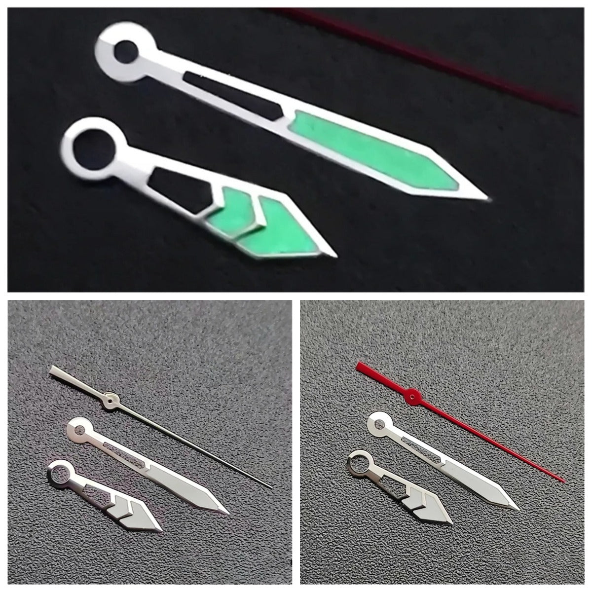 Watch Hands Green Luminous Pointers for NH35A NH36A Mechanical Movement