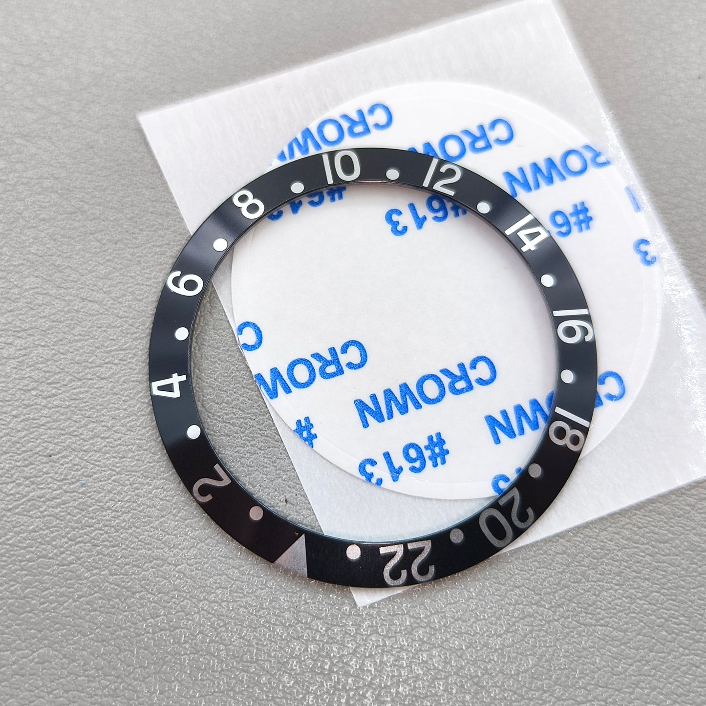 37.5mm Green Lume Beveled Ceramic Bezel Insert GMT for RLX GMT Mechanical Watch
