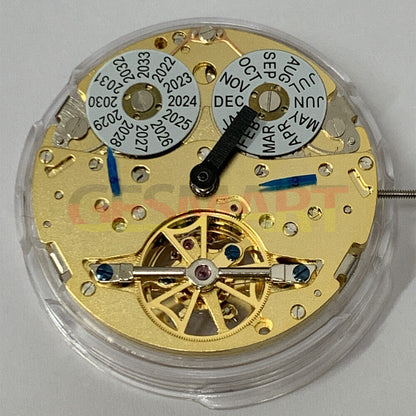 SHANGHAI Golden Mouvement mécanique automatique multifonctionnel Calendrier perpétuel