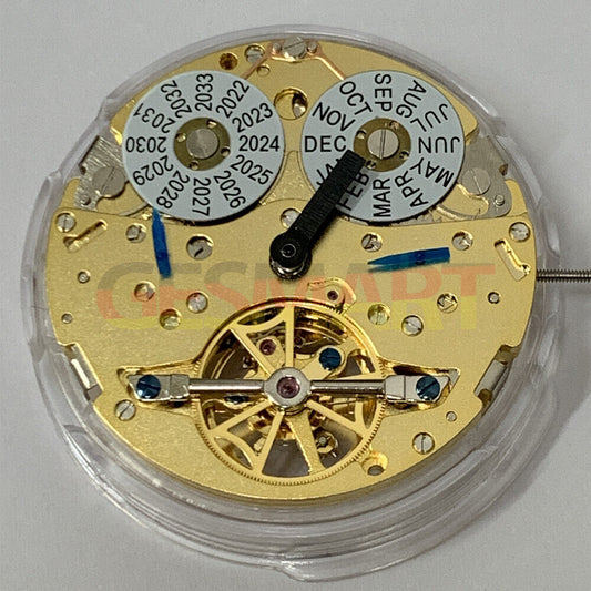 SHANGHAI Golden Mouvement mécanique automatique multifonctionnel Calendrier perpétuel