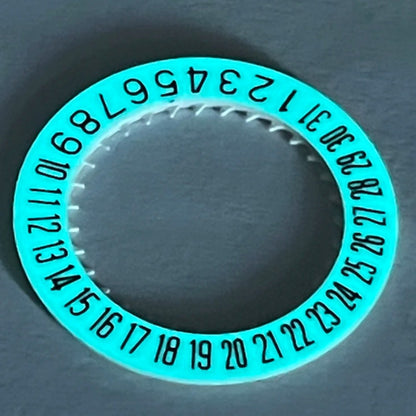 C3 Blue Luminous Date Disk Wheel Fit for NH35 NH36A NH34 Date At 6