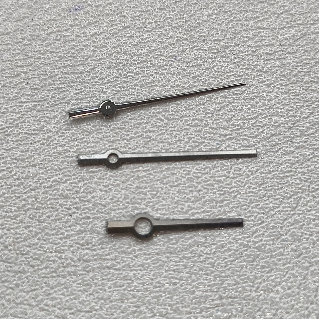 2 Sets/Pack Modified Black Square Pointed No Lume Hands for NH35/36 NH38 NH72