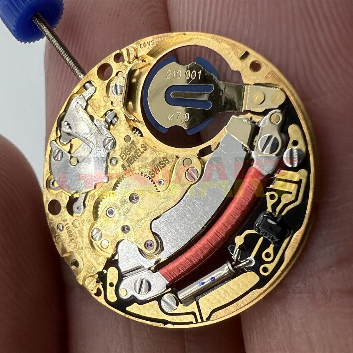 Montre <tc>ETA</tc> 210.001 à quartz, mouvement suisse à 2 aiguilles 