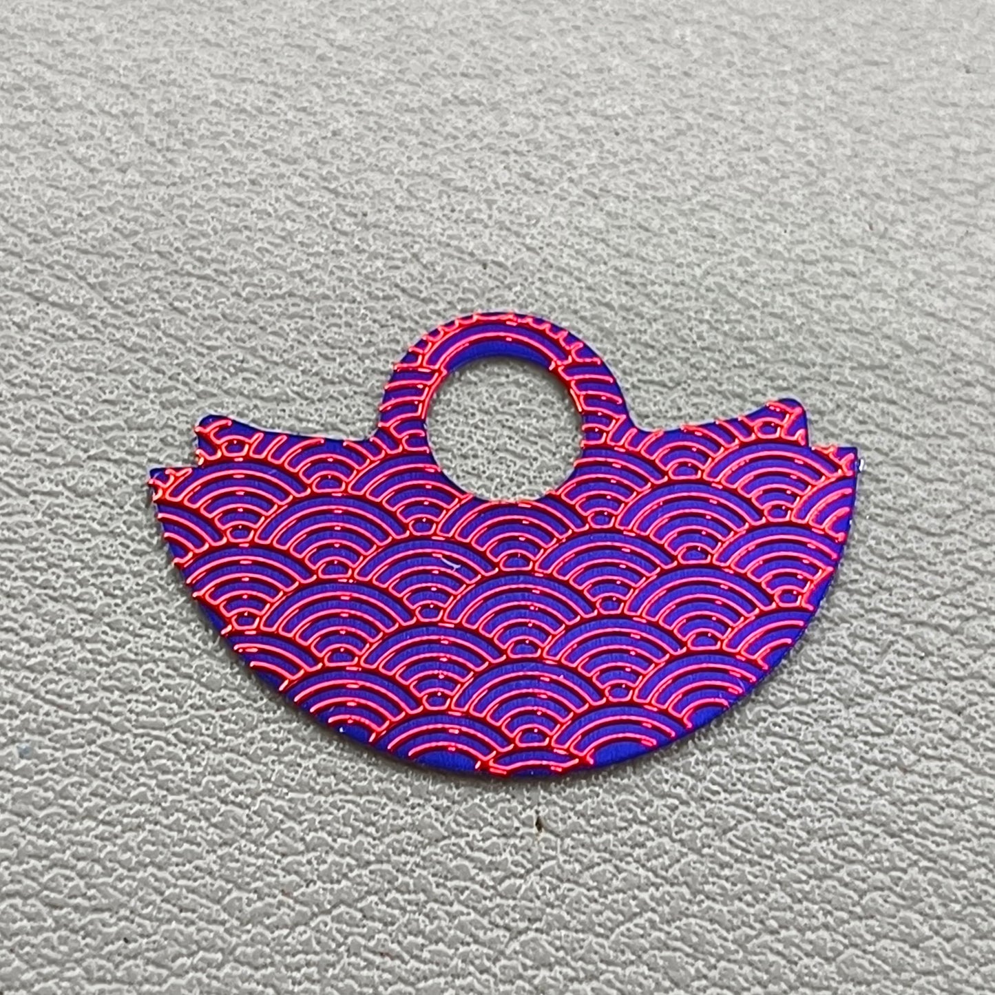Pink Wave Up Slice Navy Blue Background Rotor Oscillating Weight Overlay for NH35